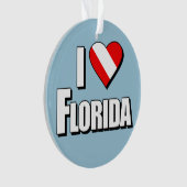I Liebe Florida Diving Ornament (Vorderseite)