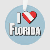 I Liebe Florida Diving Ornament (Vorderseite)