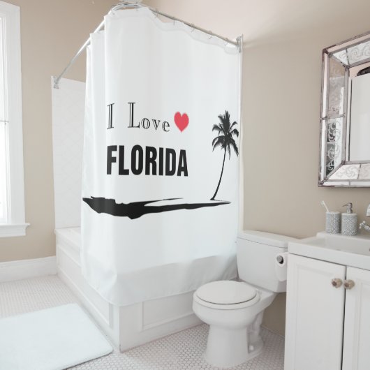 I Liebe Florida Duschvorhang (Beispiel)