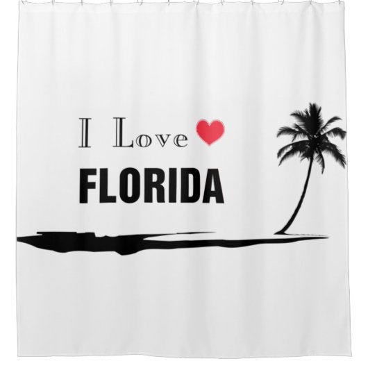 I Liebe Florida Duschvorhang (Vorderseite)