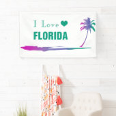 I Liebe Florida farbenfroh grün Banner (Insitu)