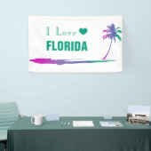 I Liebe Florida farbenfroh grün Banner (Messeveranstaltung)