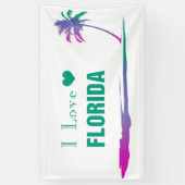 I Liebe Florida farbenfroh grün Banner (Vertikal)