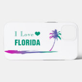 I Liebe Florida farbenfroh grün Case-Mate iPhone Hülle (Rückseite (Horizontal))