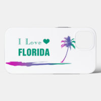 I Liebe Florida farbenfroh grün