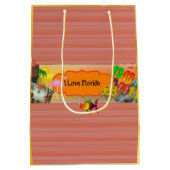I Liebe Florida, farbige Collage Mittlere Geschenktüte (Rückseite)