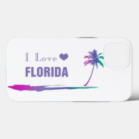 I Liebe Florida Farbige Lila