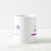 I Liebe Florida Farbige Lila Kaffeetasse (Mittel)
