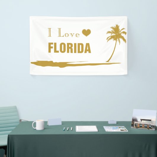 I Liebe Florida Gold Banner (Messeveranstaltung)