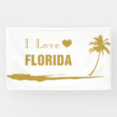 I Liebe Florida Gold Banner (Horizontal)