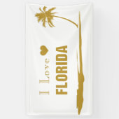 I Liebe Florida Gold Banner (Vertikal)