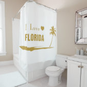 I Liebe Florida Gold Duschvorhang (Beispiel)