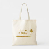 I Liebe Florida Gold Tragetasche (Rückseite)