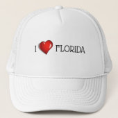 I Liebe Florida hat Truckerkappe (Vorderseite)
