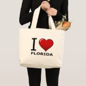 I LIEBE FLORIDA JUMBO STOFFBEUTEL (Vorderseite (Produkt))