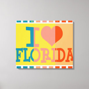 I Liebe Florida - Pop Art. 2 Leinwanddruck