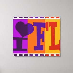 I Liebe Florida - Pop art Leinwanddruck
