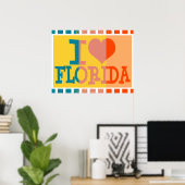 I Liebe Florida - Pop art Poster (Heimbüro)