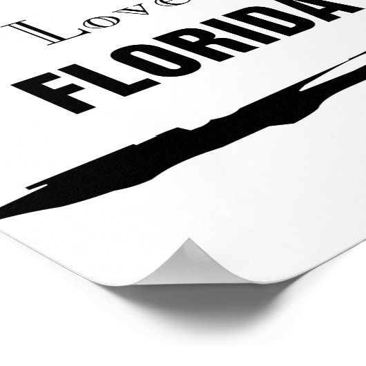 I Liebe Florida Poster (Ecke)