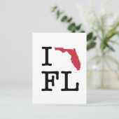 I Liebe Florida Postkarte (Stehend Vorderseite)