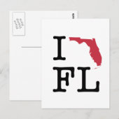 I Liebe Florida Postkarte (Vorne/Hinten)