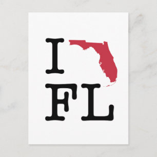 I Liebe Florida Postkarte
