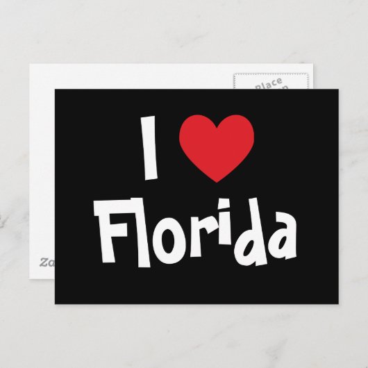 I Liebe Florida Postkarte (Vorne/Hinten)