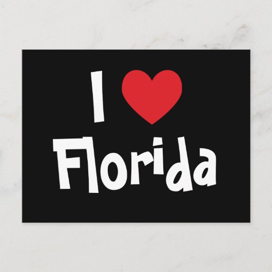 I Liebe Florida Postkarte (Vorderseite)