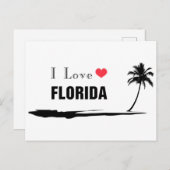 I Liebe Florida Postkarte (Vorne/Hinten)