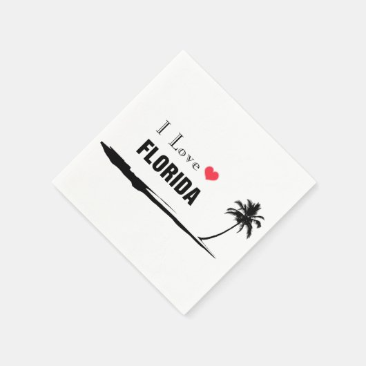 I Liebe Florida Serviette (Ecke)