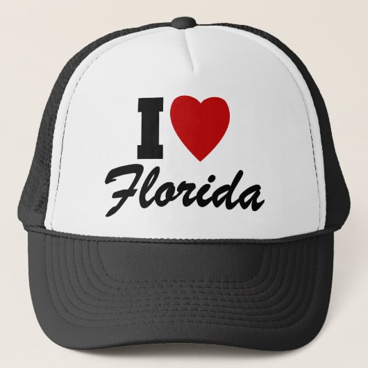 I Liebe Florida Truckerkappe (Vorderseite)