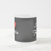 I Liebe Florida Typografie Mattierte Kaffee Tasse (Mittel)