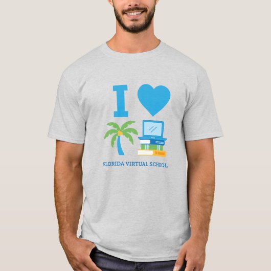 I Liebe Florida Virtual School, Ash T-Shirt (Vorderseite)