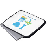 I Liebe Florida Virtual School Laptop Sleeve (Vorne Knopf)