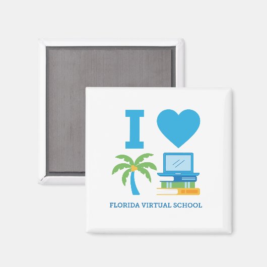 I Liebe Florida Virtual School Magnet (Vorderseite/Rückseite)