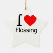 I Liebe Flossen Keramikornament (Vorne)