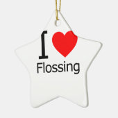 I Liebe Flossen Keramikornament (Links)