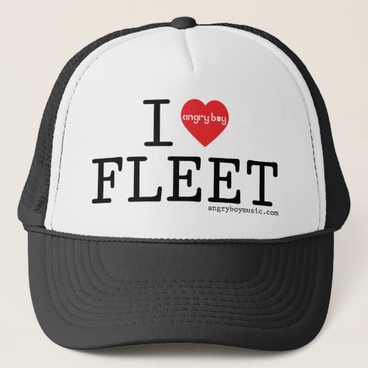 I Liebe-Flotte Truckerkappe (Vorderseite)