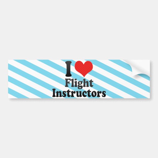 I Liebe-Flug-Lehrer Autoaufkleber (Vorne)