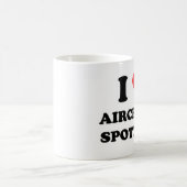 I Liebe-Flugzeug-Aufdeckung Kaffeetasse (Mittel)