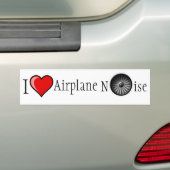 I Liebe-Flugzeug-Geräusche Autoaufkleber (Auf Auto)