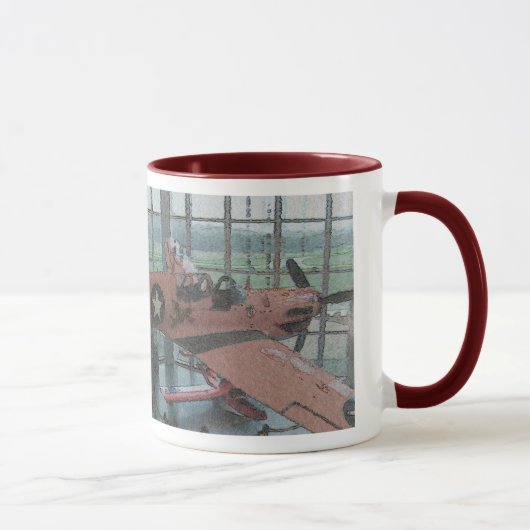 I Liebe-Flugzeuge Tasse (Rechts)