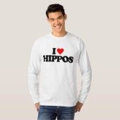 I LIEBE-FLUSSPFERDE T-Shirt (Vorne ganz)