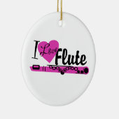 I Liebe Flute Marching Band Foto Keramikornament (Rechts)
