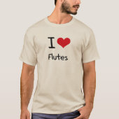 I Liebe Flutes T-Shirt (Vorderseite)