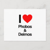i Liebe Fobos und Deimos Postkarte (Vorderseite)