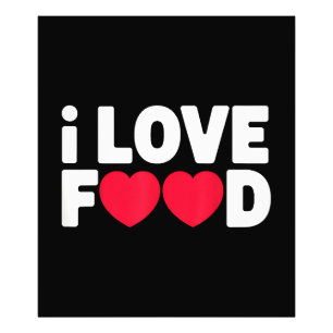 I Liebe Food Funny Feinschmecker Geschenk für Männ Fotodruck