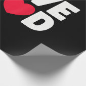 I Liebe Food Funny Feinschmecker Geschenk für Männ Geschenkpapier (Ecke)