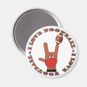 I Liebe Football ASL SIGN Magnet (Vorderseite/Rückseite)