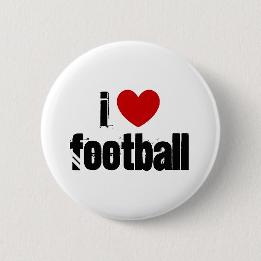 I Liebe Football Button (Vorderseite)